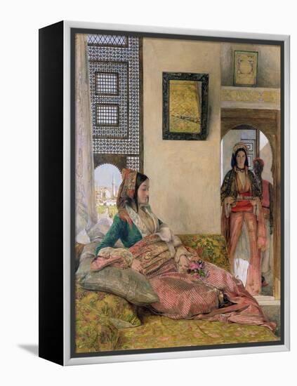 Life in the Harem, Cairo-John Frederick Lewis-Framed Premier Image Canvas