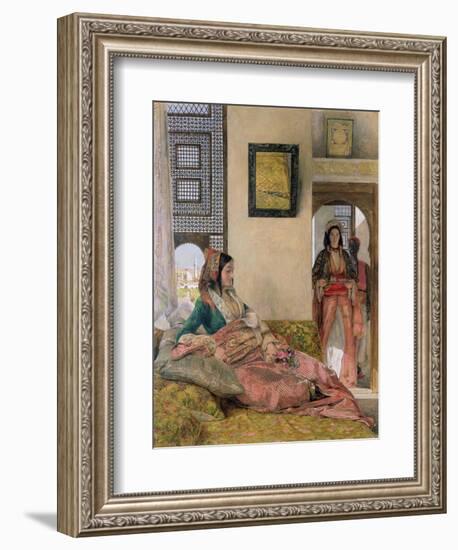 Life in the Harem, Cairo-John Frederick Lewis-Framed Giclee Print