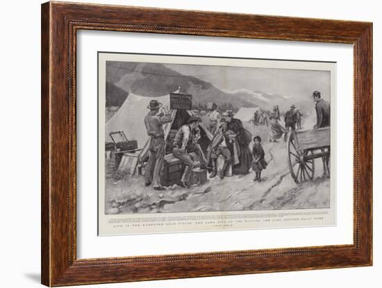 Life in the Klondyke Gold Fields, the Dark Side of the Picture, the Camp Doctor's Daily Work-null-Framed Giclee Print