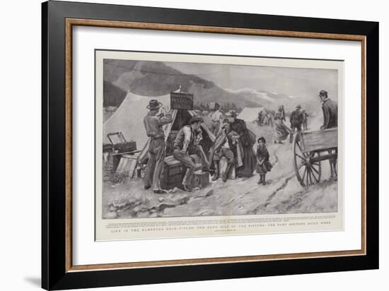 Life in the Klondyke Gold Fields, the Dark Side of the Picture, the Camp Doctor's Daily Work-null-Framed Giclee Print