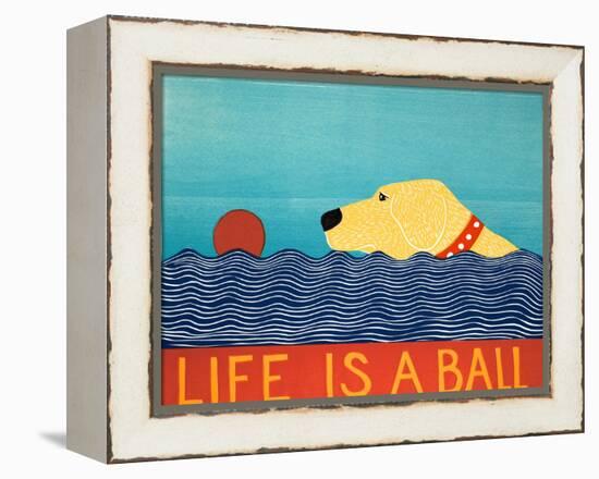 Life Is A Ball Yell-Stephen Huneck-Framed Premier Image Canvas