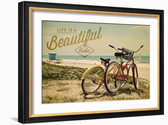 Life is a Beautiful Ride-Lantern Press-Framed Art Print