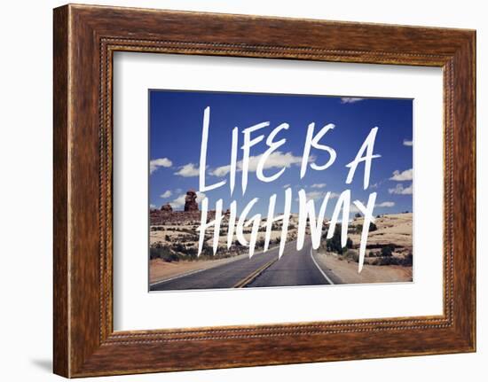 Life is a Highway-Leah Flores-Framed Art Print