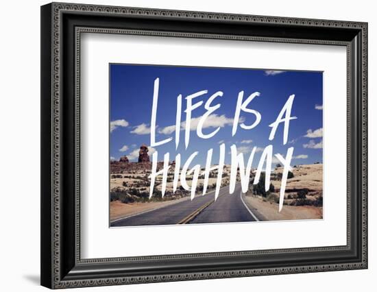 Life is a Highway-Leah Flores-Framed Art Print