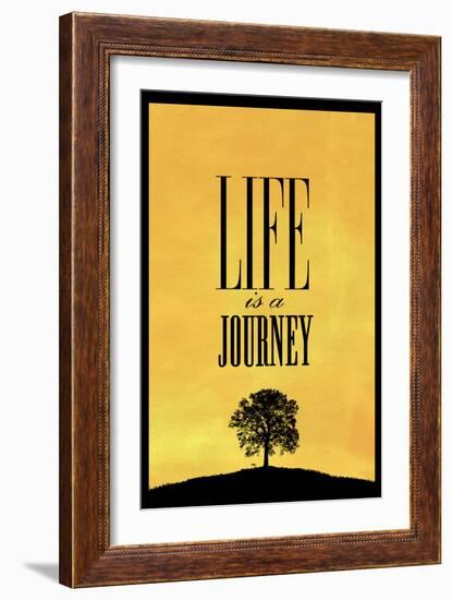 Life is a Journey-null-Framed Premium Giclee Print