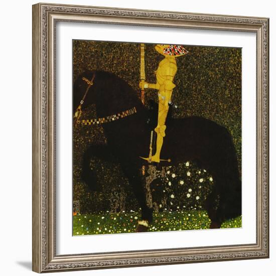 Life is a Struggle or the Golden Knight-Gustav Klimt-Framed Giclee Print