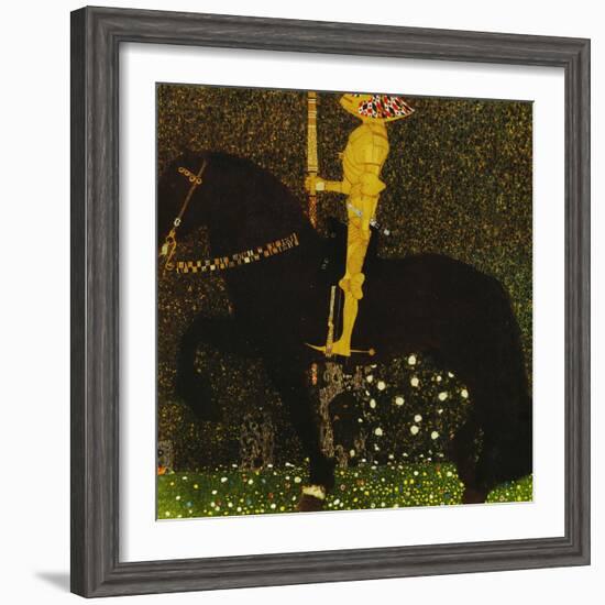 Life is a Struggle or the Golden Knight-Gustav Klimt-Framed Giclee Print