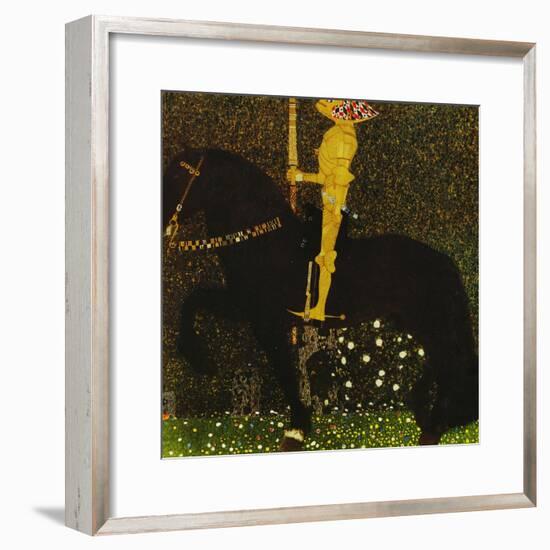 Life is a Struggle or the Golden Knight-Gustav Klimt-Framed Giclee Print