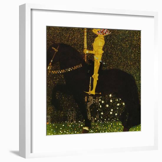 Life is a Struggle or the Golden Knight-Gustav Klimt-Framed Giclee Print