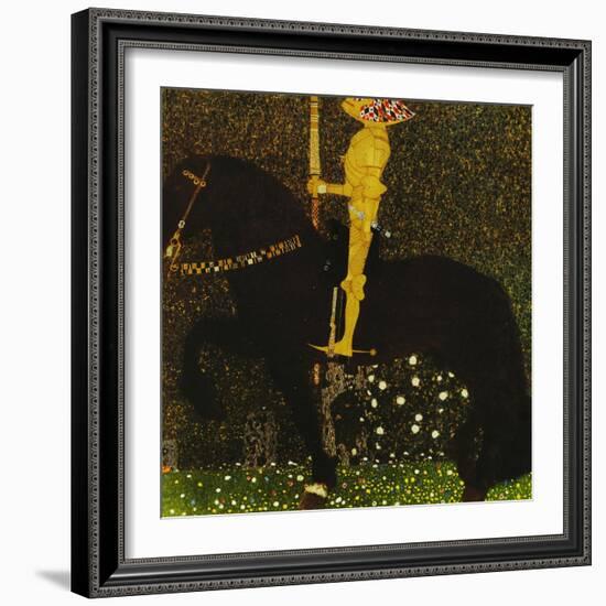 Life is a Struggle or the Golden Knight-Gustav Klimt-Framed Giclee Print