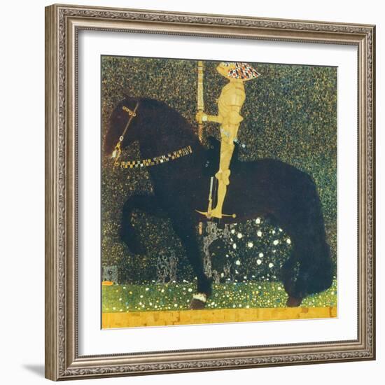 Life Is a Struggle (The Golden Knight) 1903-Gustav Klimt-Framed Giclee Print