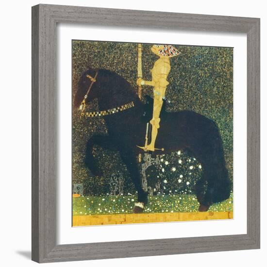 Life Is a Struggle (The Golden Knight) 1903-Gustav Klimt-Framed Giclee Print