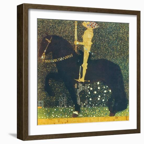 Life Is a Struggle (The Golden Knight) 1903-Gustav Klimt-Framed Giclee Print