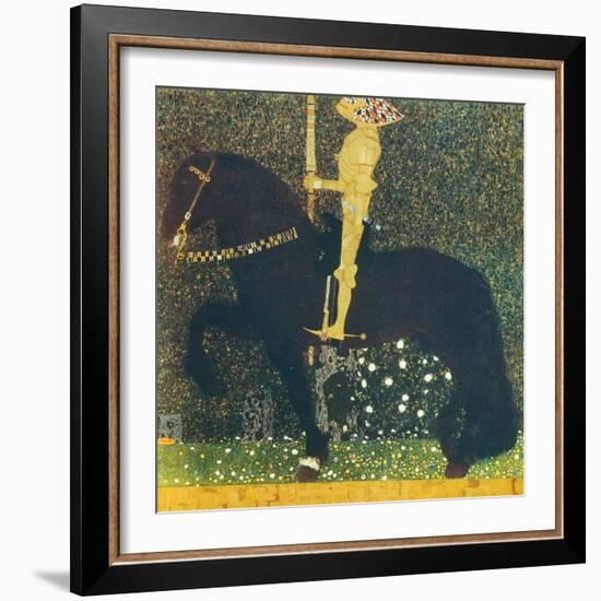 Life Is a Struggle (The Golden Knight) 1903-Gustav Klimt-Framed Giclee Print