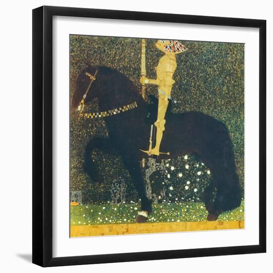 Life Is a Struggle (The Golden Knight) 1903-Gustav Klimt-Framed Giclee Print