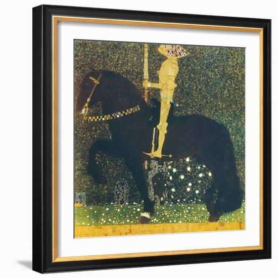 Life Is a Struggle (The Golden Knight) 1903-Gustav Klimt-Framed Giclee Print