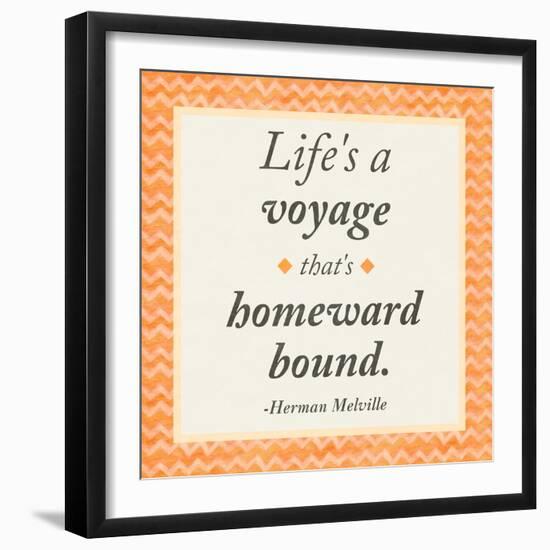 Life is a Voyage-Janice Gaynor-Framed Art Print