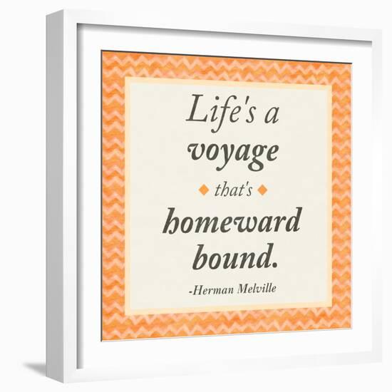 Life is a Voyage-Janice Gaynor-Framed Art Print