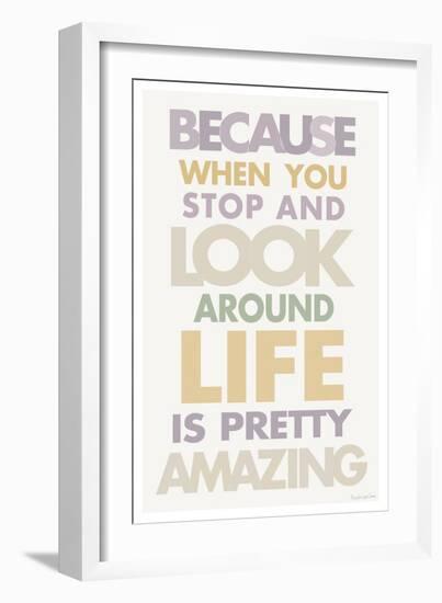 Life is Amazing II Pastel-Mercedes Lopez Charro-Framed Art Print