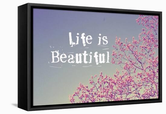 Life Is Beautiful-null-Framed Premier Image Canvas