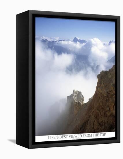 Life is best viewed from the top. Mountain ridge in Italy Europe-AdventureArt-Framed Premier Image Canvas