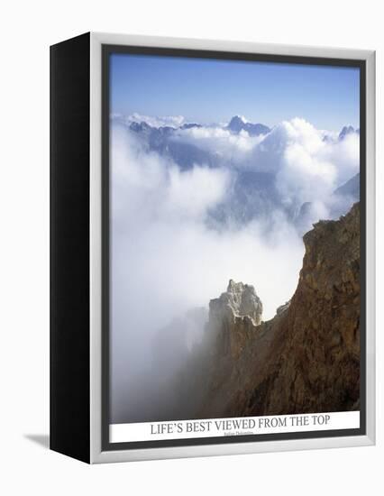 Life is best viewed from the top. Mountain ridge in Italy Europe-AdventureArt-Framed Premier Image Canvas