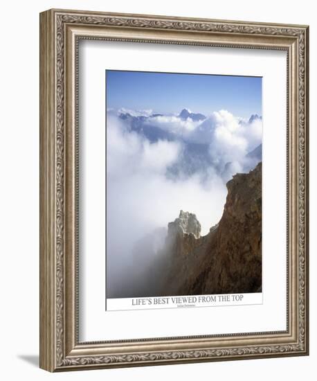 Life is best viewed from the top. Mountain ridge in Italy Europe-AdventureArt-Framed Photographic Print