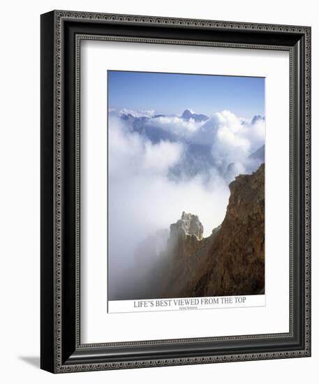 Life is best viewed from the top. Mountain ridge in Italy Europe-AdventureArt-Framed Photographic Print