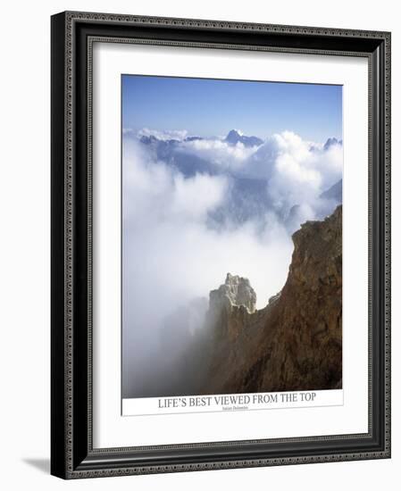 Life is best viewed from the top. Mountain ridge in Italy Europe-AdventureArt-Framed Photographic Print