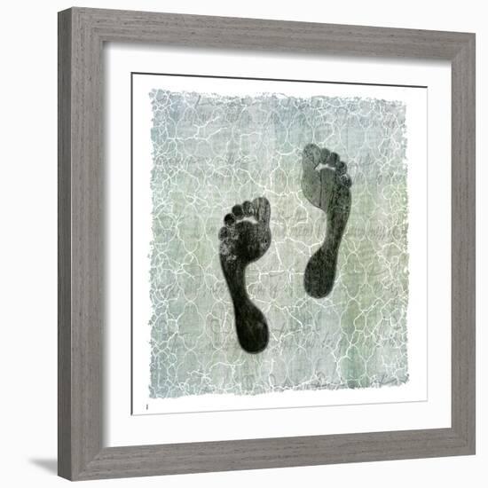 Life Is Better at the Lake Foot Print-LightBoxJournal-Framed Giclee Print