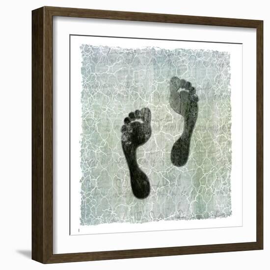 Life Is Better at the Lake Foot Print-LightBoxJournal-Framed Giclee Print