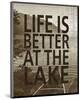 Life Is Better At The Lake-Sparx Studio-Mounted Art Print