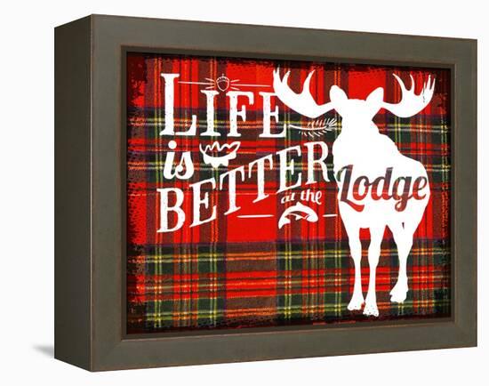 Life Is Better at the Lodge-Jacob Bates Abbott-Framed Premier Image Canvas