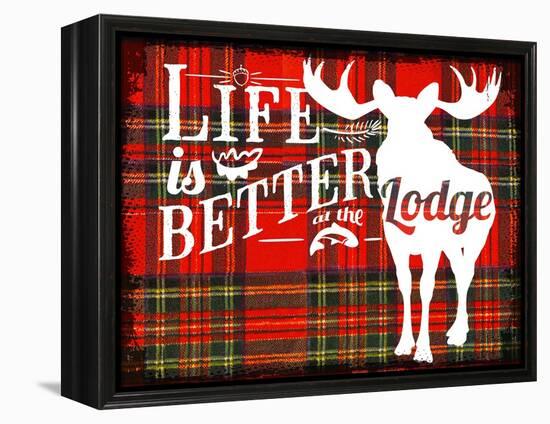 Life Is Better at the Lodge-Jacob Bates Abbott-Framed Premier Image Canvas
