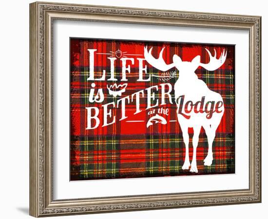 Life Is Better at the Lodge-Jacob Bates Abbott-Framed Giclee Print