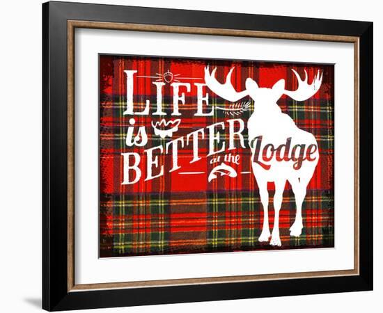 Life Is Better at the Lodge-Jacob Bates Abbott-Framed Giclee Print