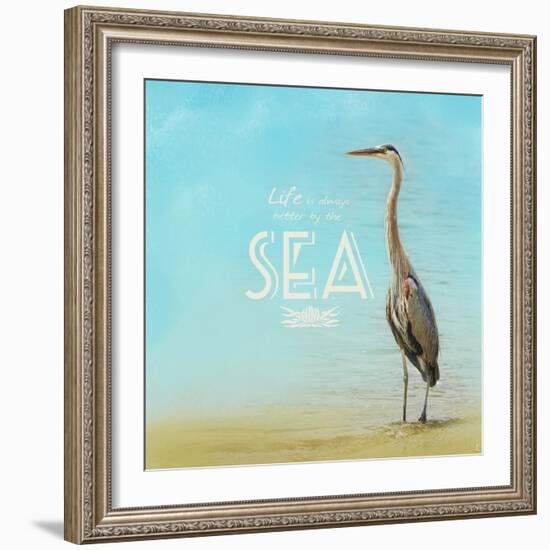 Life Is Better by the Sea-Jai Johnson-Framed Giclee Print