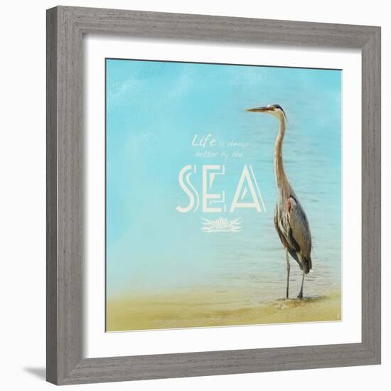 Life Is Better by the Sea-Jai Johnson-Framed Giclee Print