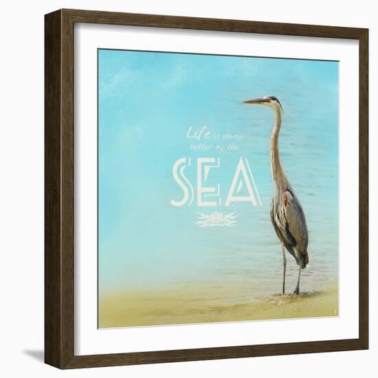 Life Is Better by the Sea-Jai Johnson-Framed Giclee Print