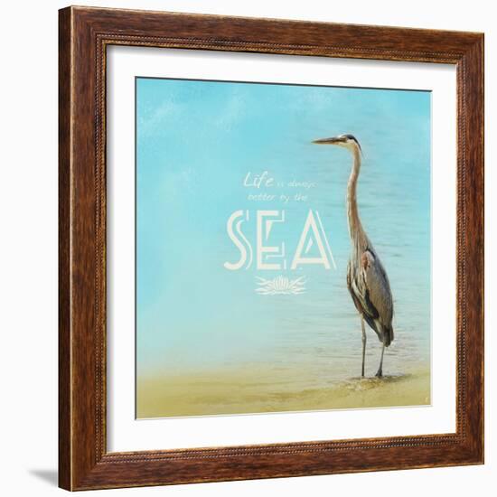 Life Is Better by the Sea-Jai Johnson-Framed Giclee Print