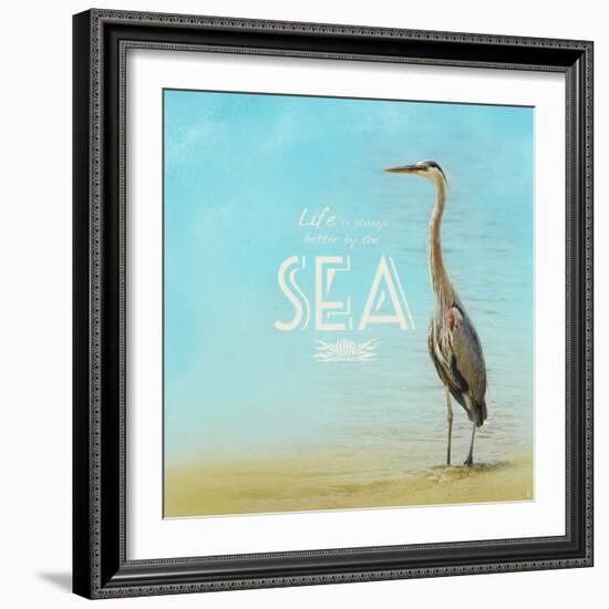 Life Is Better by the Sea-Jai Johnson-Framed Giclee Print