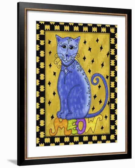 Life Is Better with a Cat-Tina Nichols-Framed Giclee Print