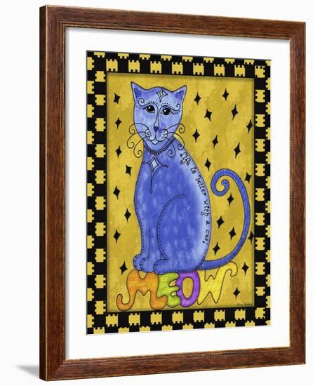 Life Is Better with a Cat-Tina Nichols-Framed Giclee Print