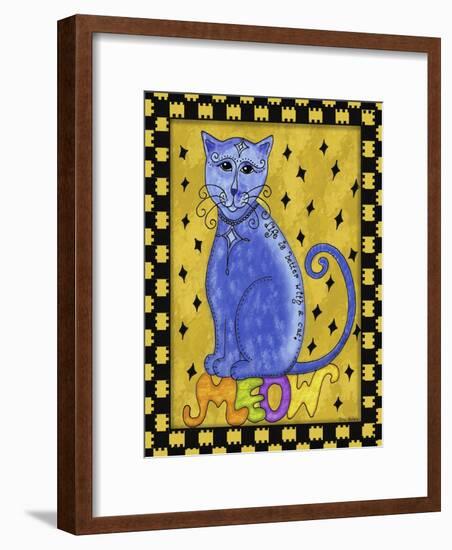 Life Is Better with a Cat-Tina Nichols-Framed Giclee Print