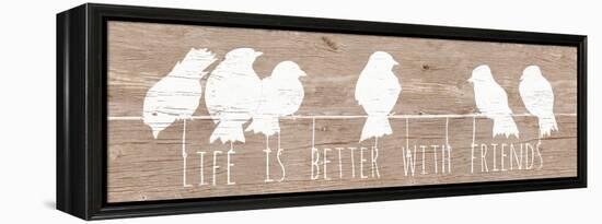 Life is Better with Friends-Patricia Pinto-Framed Stretched Canvas