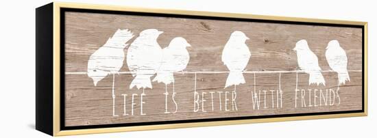 Life is Better with Friends-Patricia Pinto-Framed Stretched Canvas