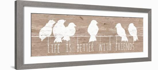 Life is Better with Friends-Patricia Pinto-Framed Art Print