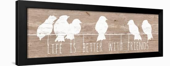 Life is Better with Friends-Patricia Pinto-Framed Art Print