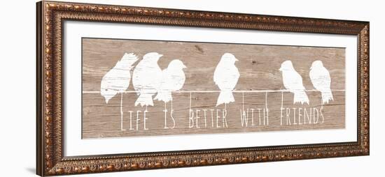 Life is Better with Friends-Patricia Pinto-Framed Art Print