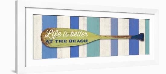 Life Is Betterat the Beach-Sam Appleman-Framed Art Print